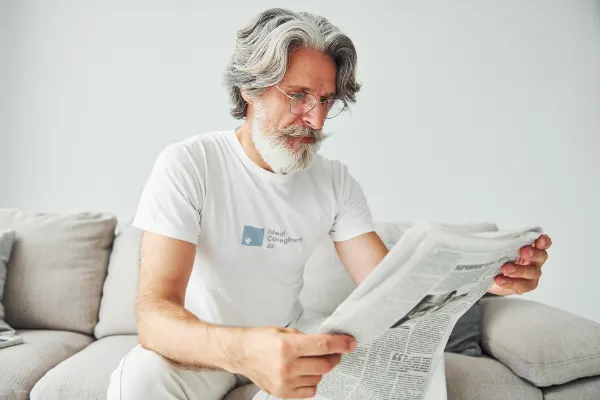 round-neck-t-shirt-featuring-a-man-reading-a-newspaper-m16073-r-el2 care givers application