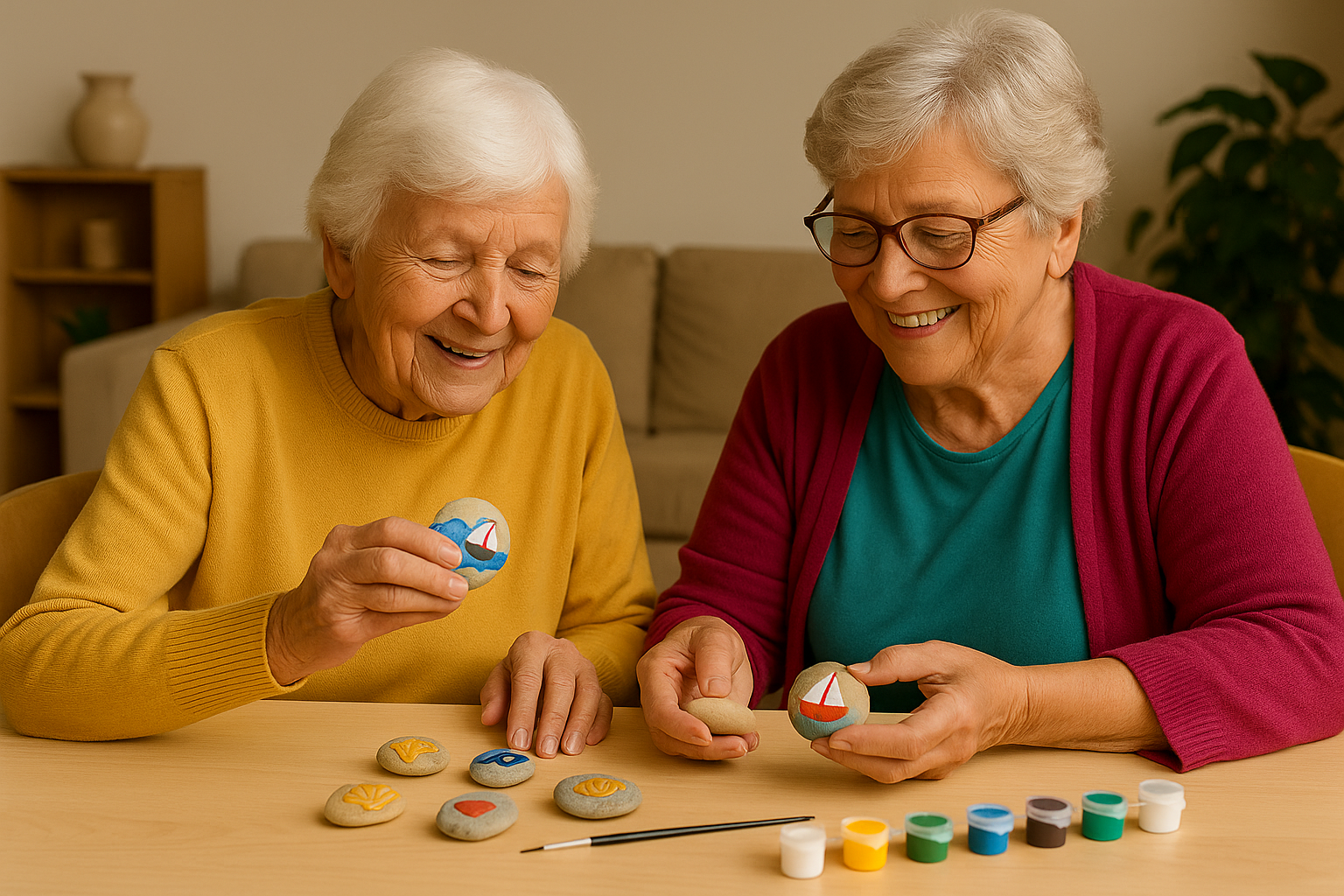 Seaside Story Stones – A Sensory Storytelling Craft for Seniors