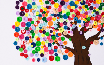 Summer Blossom Button Bouquet – A Gentle Craft for Seniors