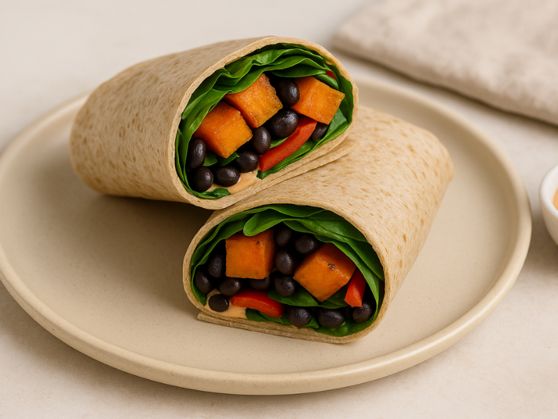 Sweet Potato & Black Bean Wrap