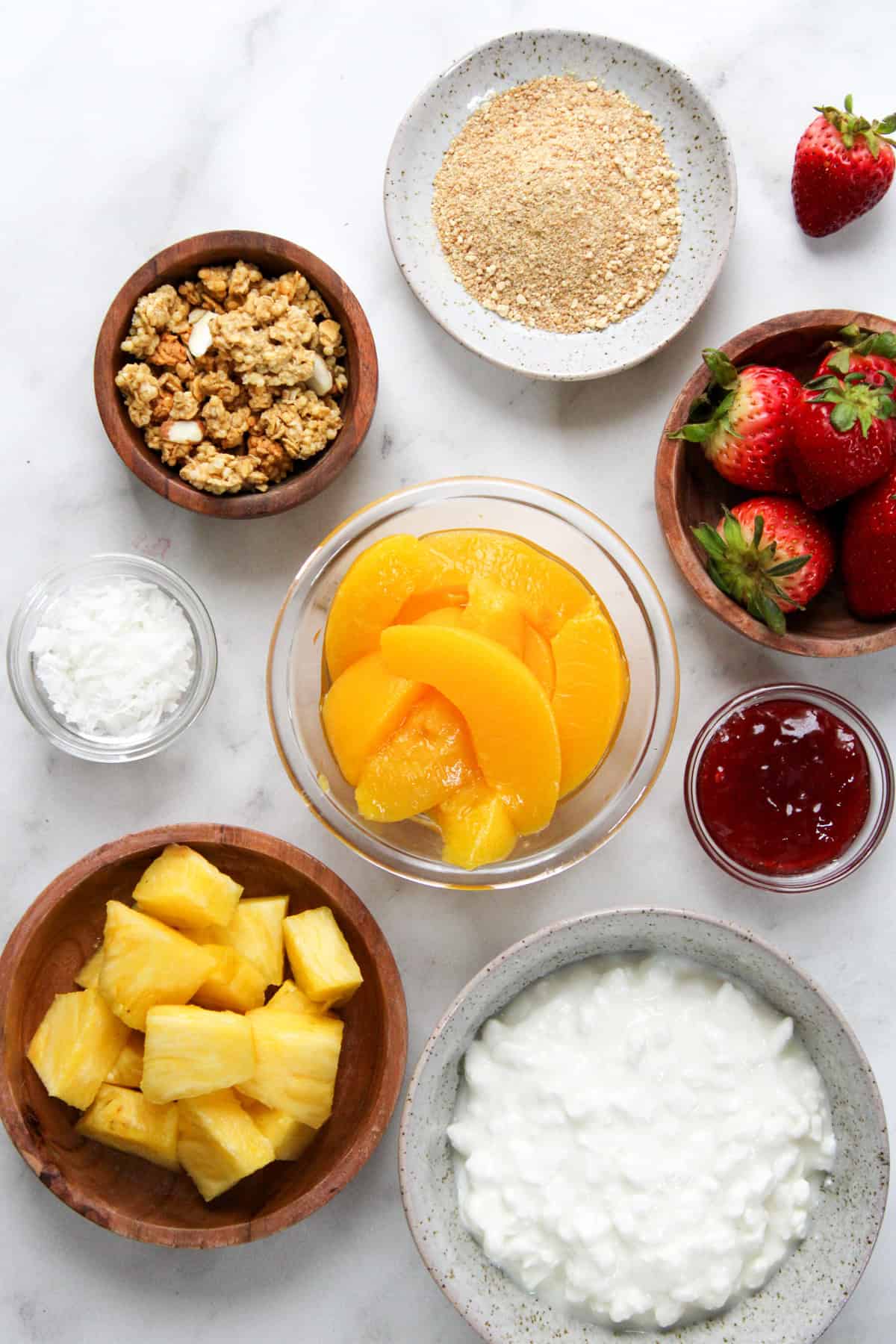 cottagr cheese fruit bowl ingredients