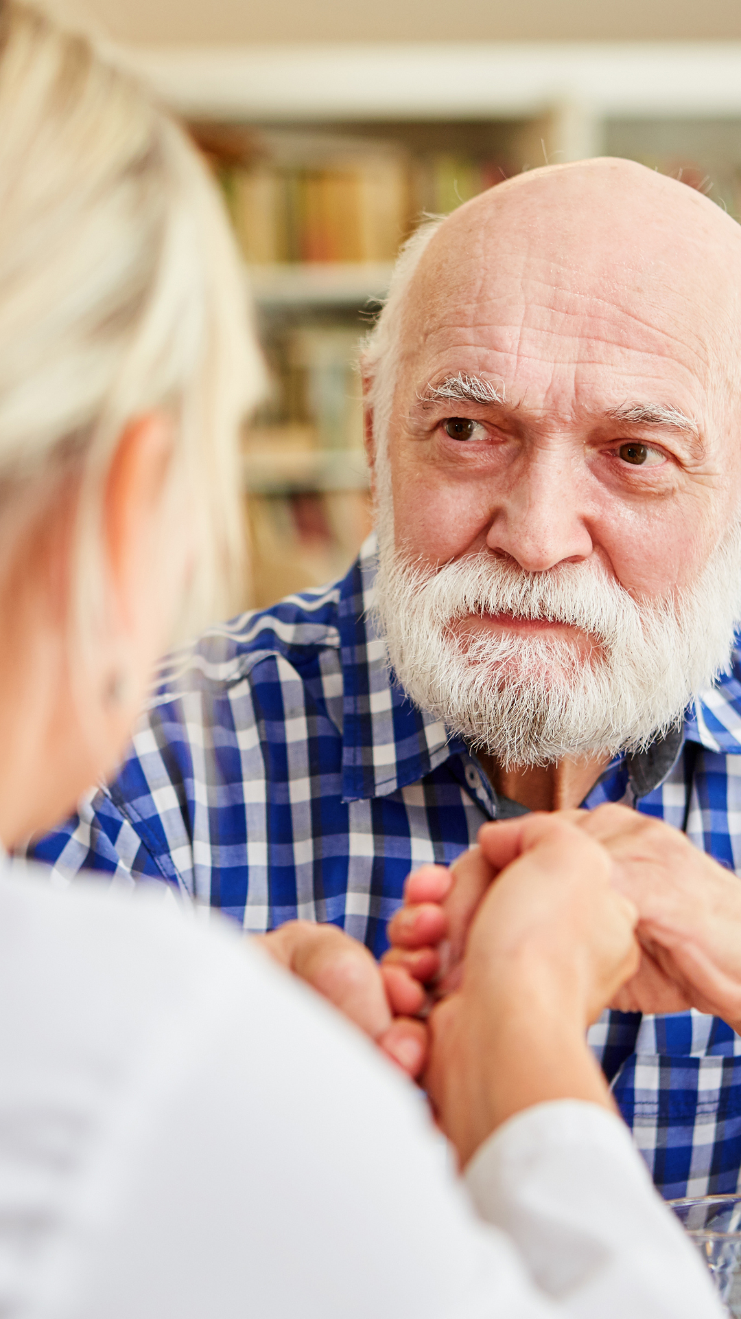 elderly man smiling
