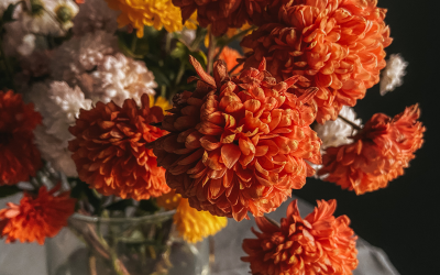 Fall Flower Arranging for Seniors
