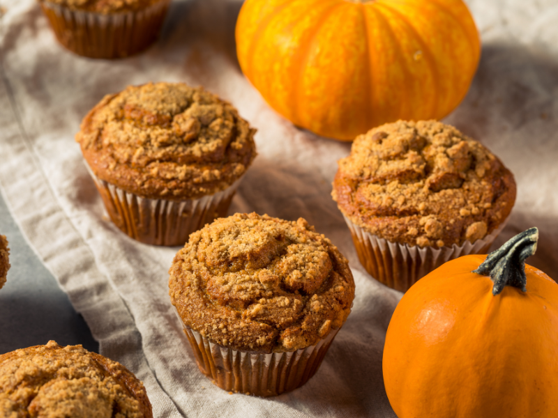 Pumpkin Oat Muffins
