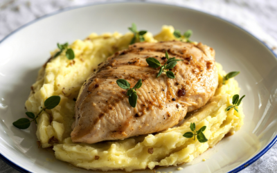Mashed Cauliflower & Grilled Chicken