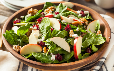 Cranberry Apple Salad with Spinach
