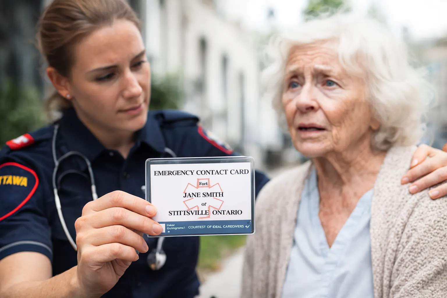 emergency card for seniors